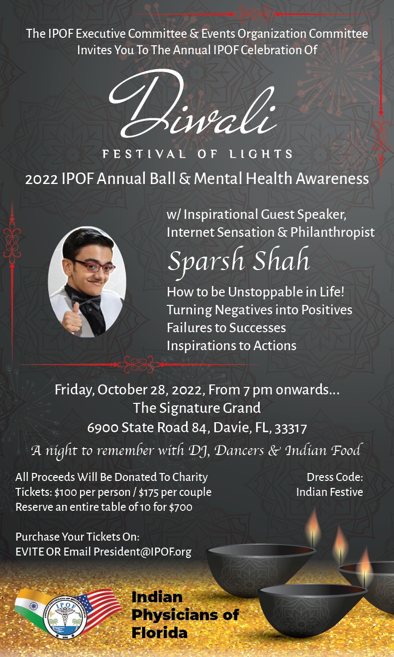 2022 IPOF Diwali Ball Flyer